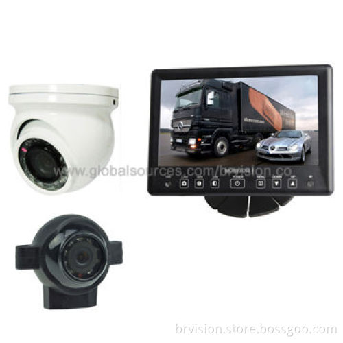 Reversing System with 7.0-inch Waterproof Monitor and CCD Dome Camera for Surveillance